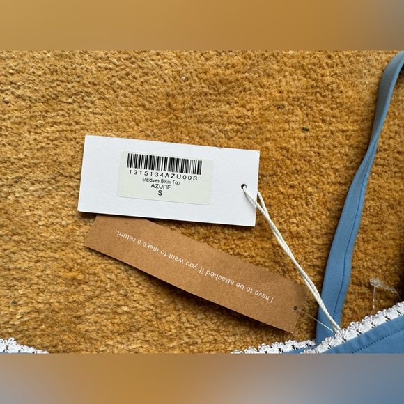 NWT Reformation Maldives Bikini Top Azure - Picture 8 of 14